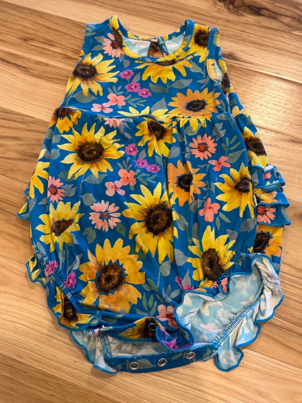 Little Sleepies Sunflower Fields Bubble Romper